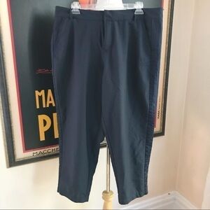 Adidas Originals Legend Ink Cropped Track Pants Navy Blue Size Large Athleisure